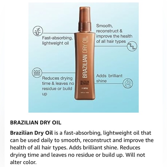 Brazilian Blowout, Protective Thermal Straightening Balm + Brazilian Dry Oil - Picture 11 of 11